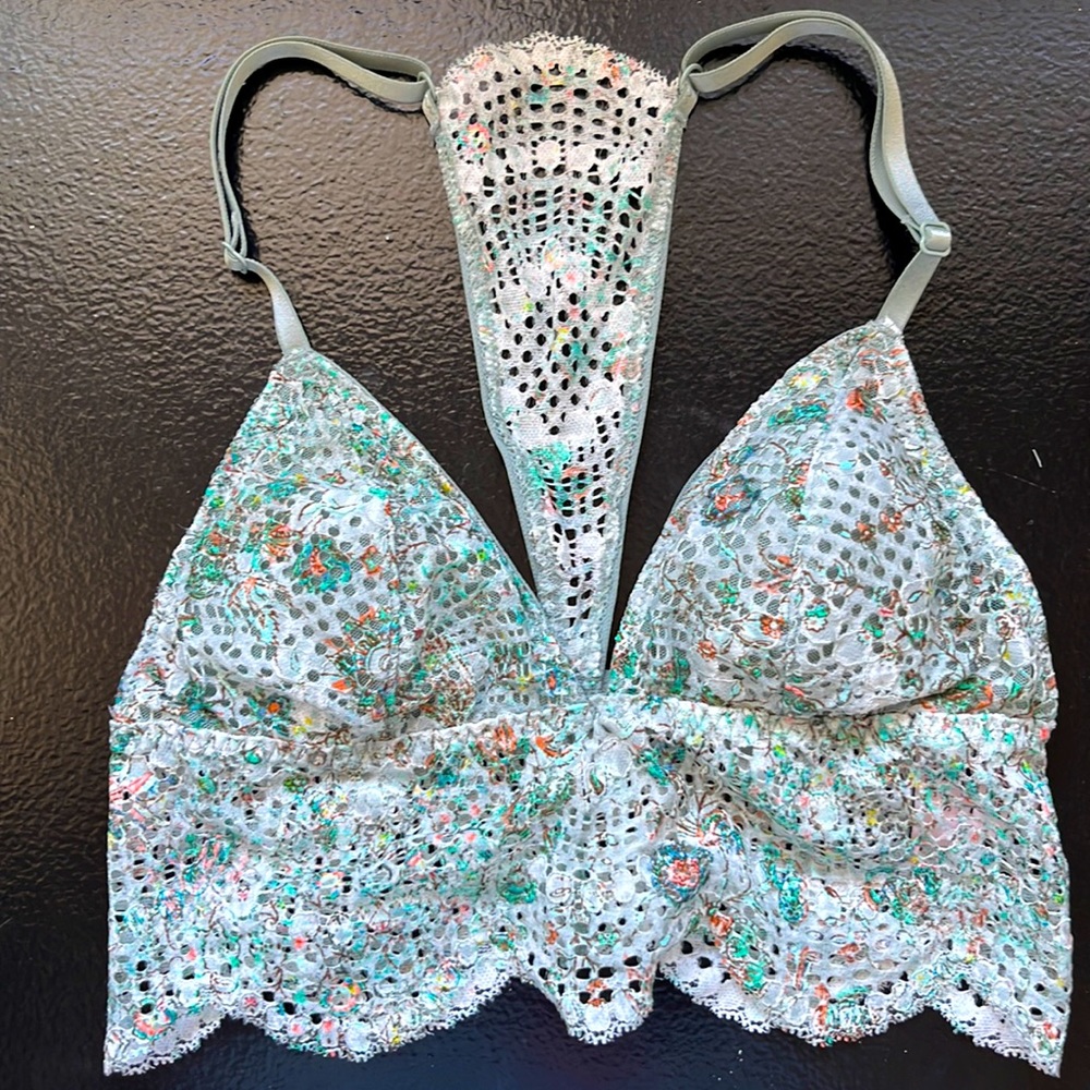 Victoria’s Secret Floral Teal Bralette